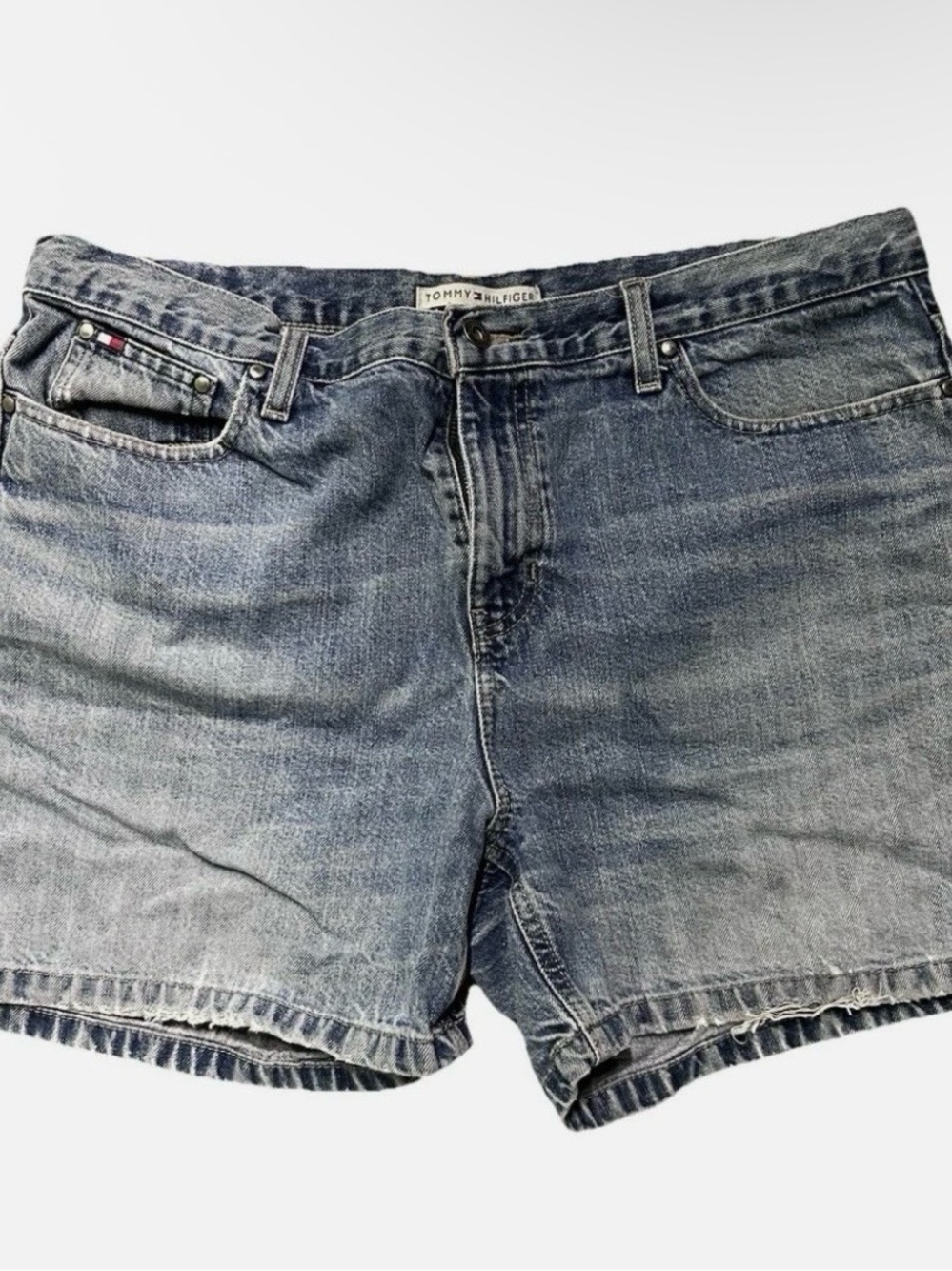 Women’s Tommy Hilfiger Cut Off Denim Shorts Size 14 Summer